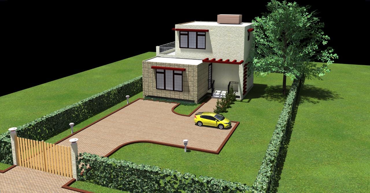 Three bedroomed master en-suite container house