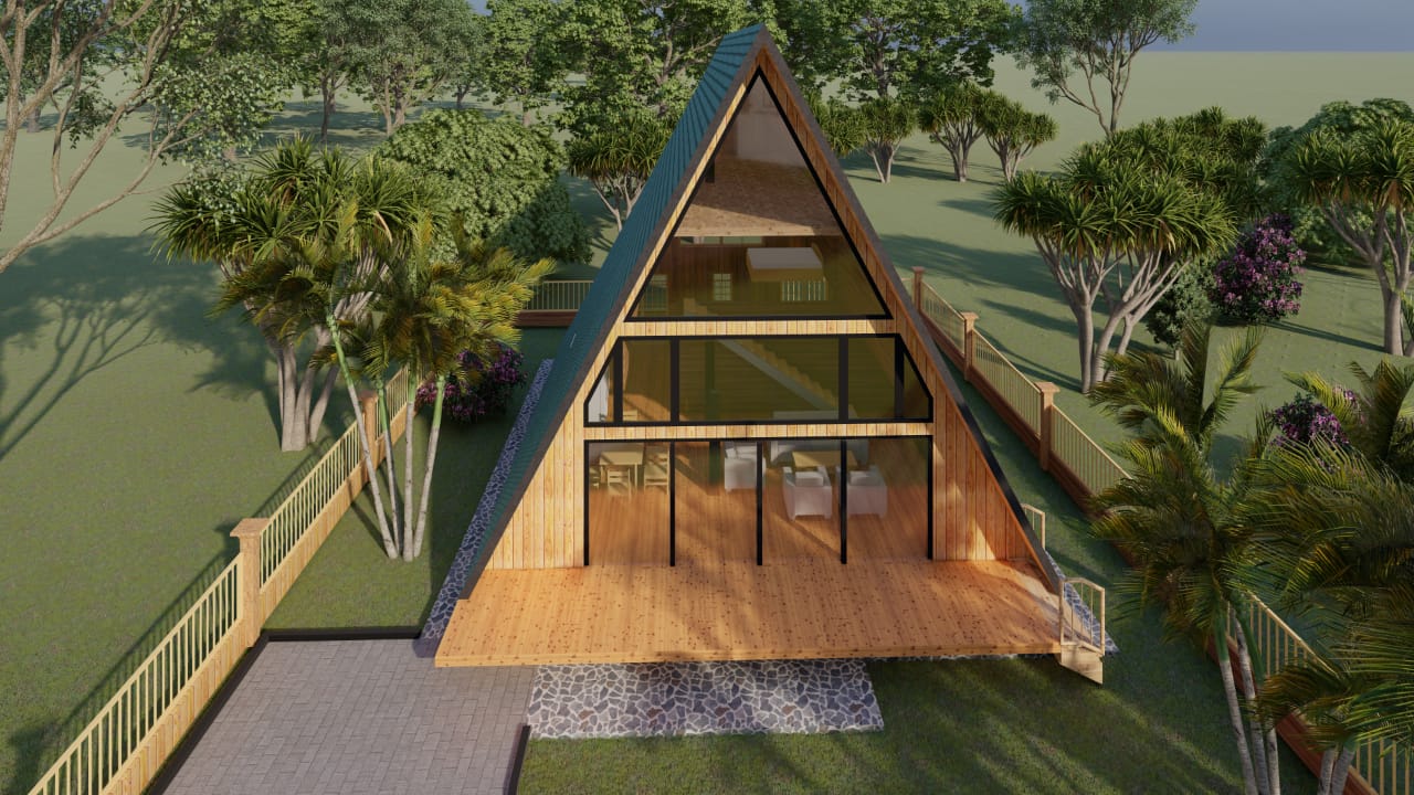 Two Bedroomed A-Frame cottage