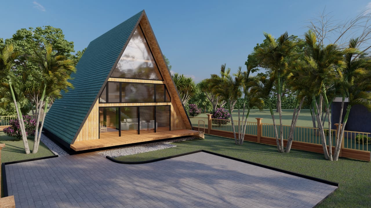 Two Bedroomed A-Frame cottage