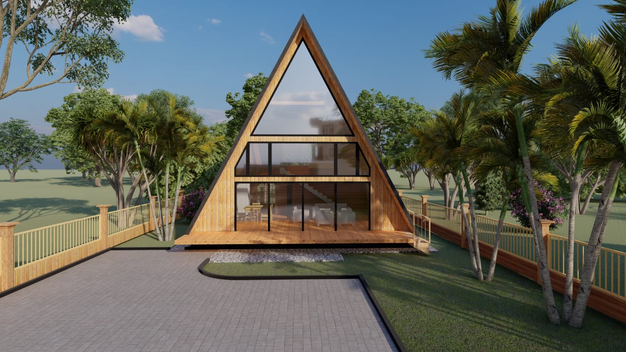 Two Bedroomed A-Frame cottage