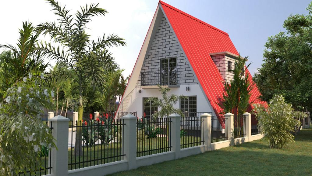 Three bedroom A-frame cottage